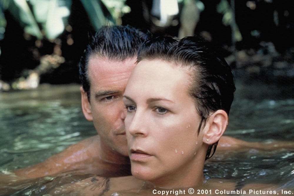 Pierce Brosnan and Jamie Lee Curtis in The Tailor of Panama