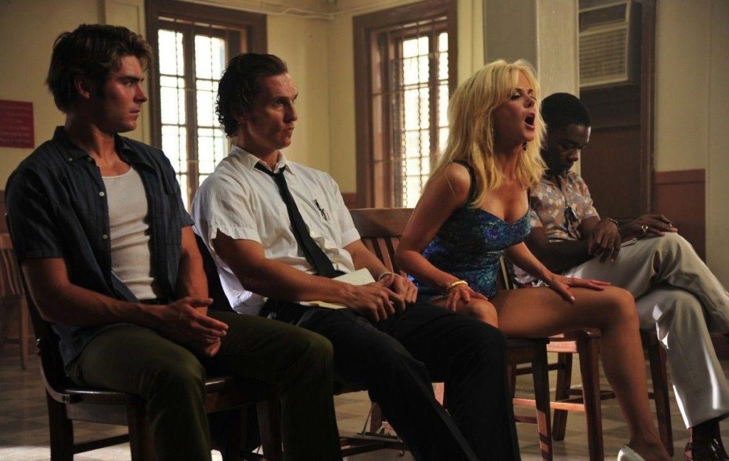 Nicole Kidman's Charlotte Bless is very pleased to see John Cusack's Hillary Van Wetter in The Paperboy
