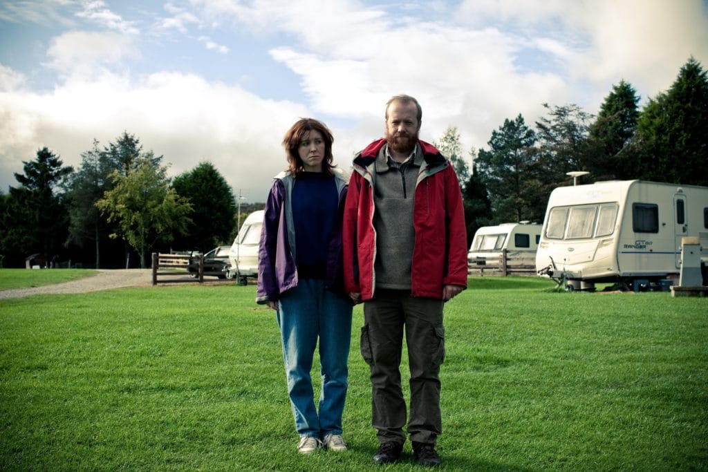 Writers/stars Alice Lowe and Steve Oram in Sightseers. © studiocanal