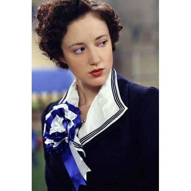 Andrea Riseborough as young Margaret Thatcher in The Long Walk to Finchley
