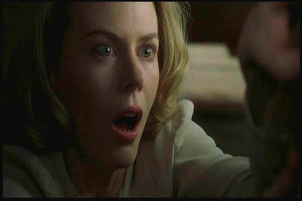 Nicole Kidman shocked in The Others