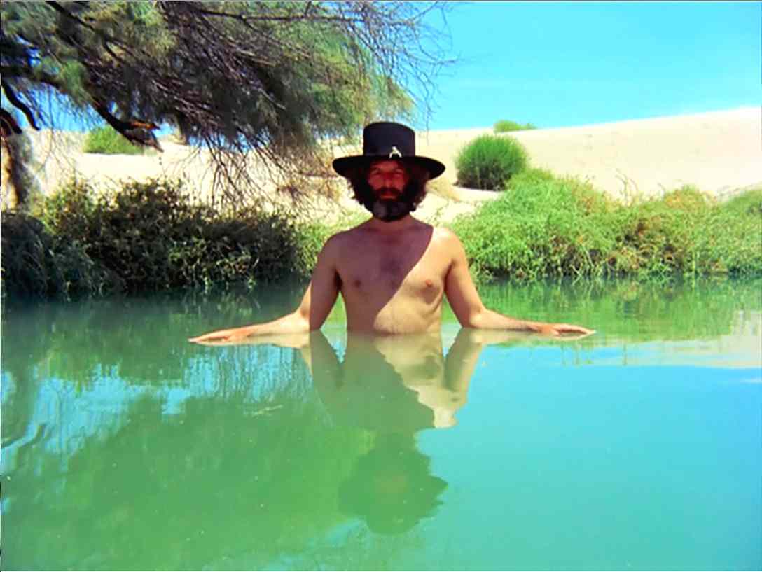 Alejandro Jodorowsky takes a dip in El Topo