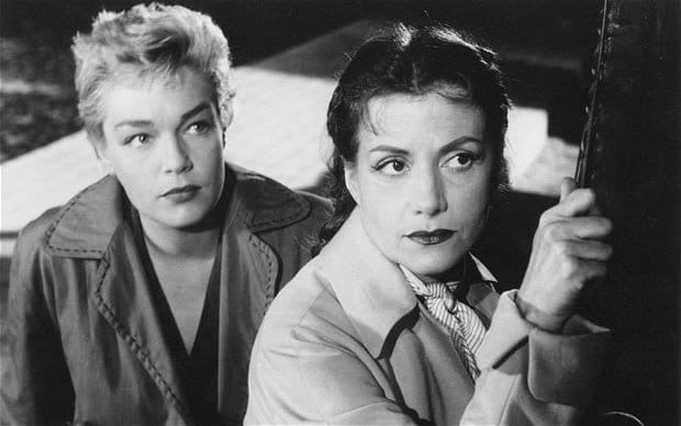 Simone Signoret and Vera Clouzot in Les Diaboliques