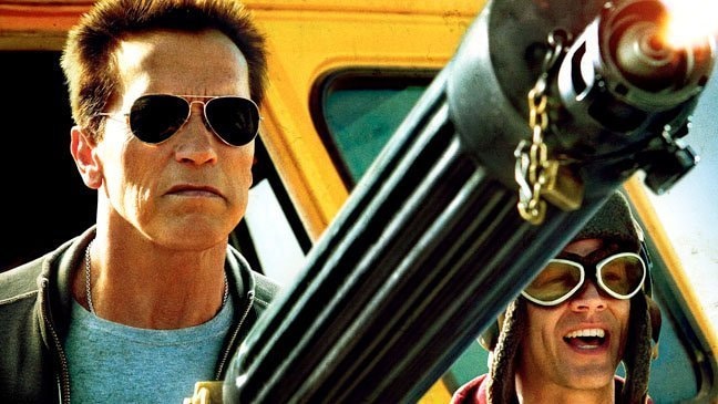 Arnold Schwarzenegger and Johnny Knoxville