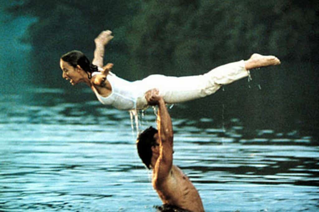 The lake scene from Dirty Dancing, with Jennifer Grey and Patrick Swayze