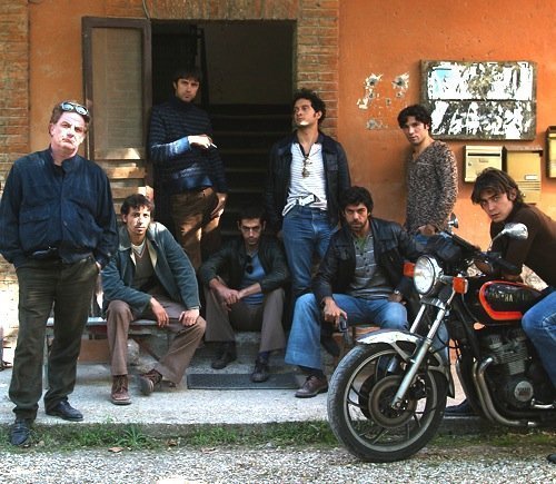 The cast of Romanzo Criminale looking cool