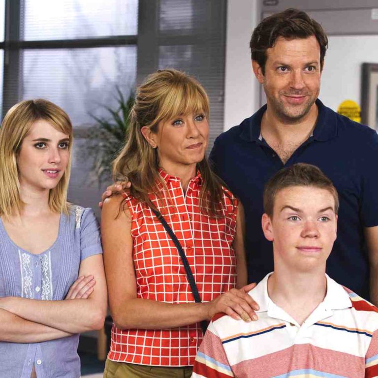 Emma Roberts, Jennifer Aniston, Will Poulter and Jason Sudeikis in We're the Millers