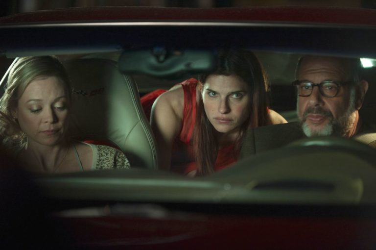 Alexandra Holden, Lake Bell and Fred Melamed in In a World