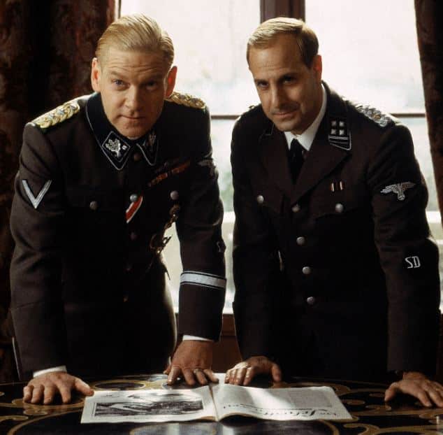 Kenneth Branagh as Reinhard Heydrich and Stanley Tucci as Adolf Eichmann in Conspiracy