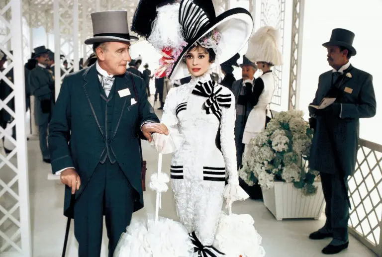 Wilfrid Hyde White and Audrey Hepburn, plus hat.