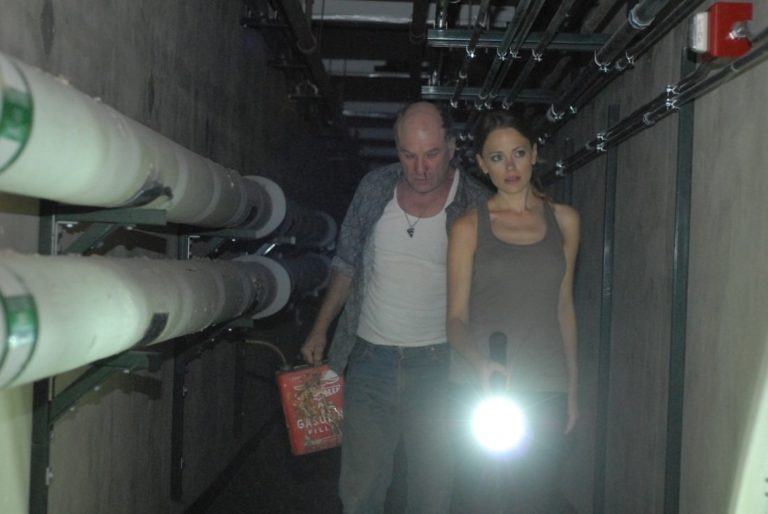 Ted Levine and Katia Winter in The Banshee Chapter