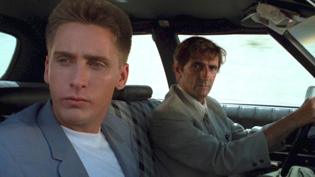 Emilio Estevez and Harry Dean Stanton in Repo Man