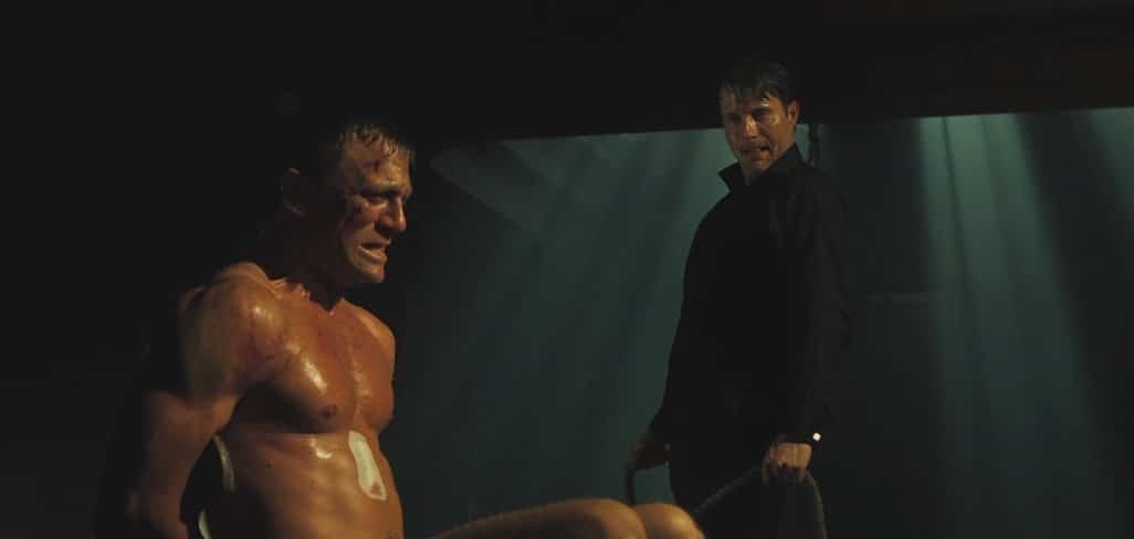 Daniel Craig and Mads Mikkelsen in Casino Royale