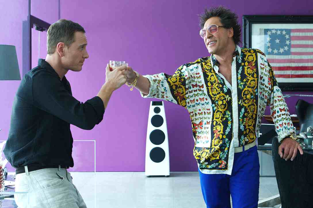Michael Fassbender and Javier Bardem in The Counselor