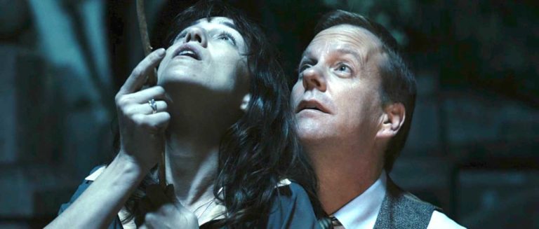 Charlotte Gainsbourg and Kiefer Sutherland in Melancholia
