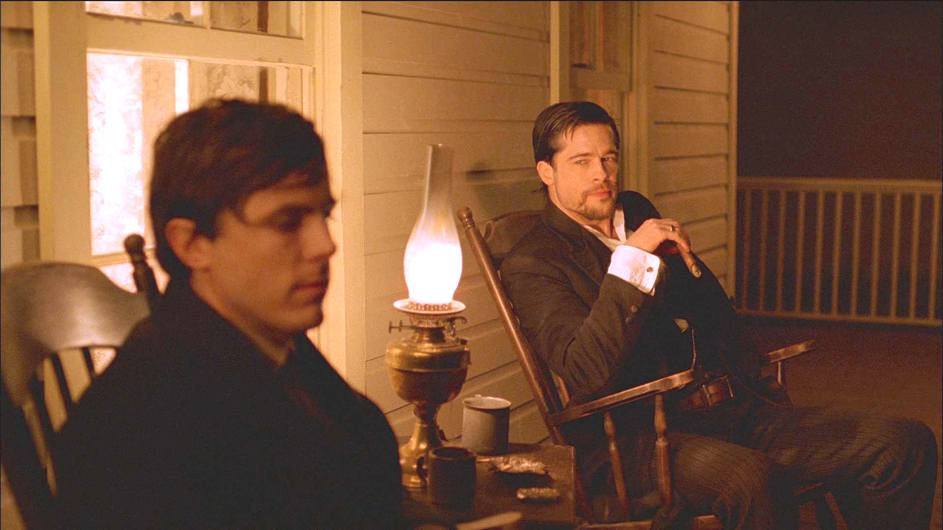 Casey Affleck and Brad Pitt in The Assassination of Jesse James by the Coward Robert Ford