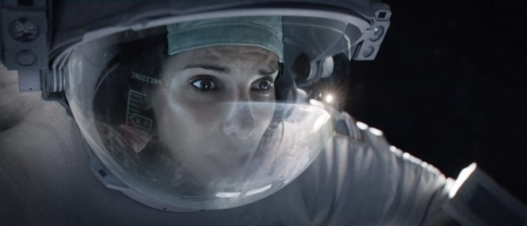 Sandra Bullock in a space suit, Gravity
