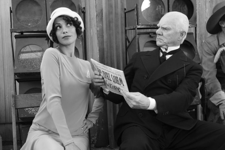 Bérénice Bejo and Malcolm McDowell in The Artist