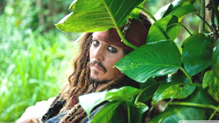 Johnny Depp in Pirates of the Caribbean On Stranger Tides