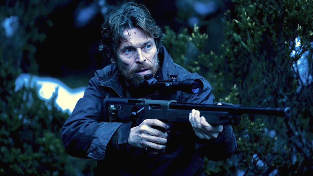 Willem Dafoe takes aim in The Hunter