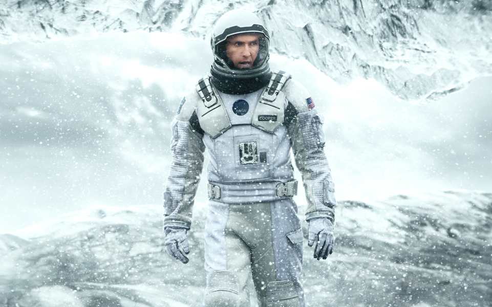 Matthew McConaughey as astronaut Cooper in Interstellar