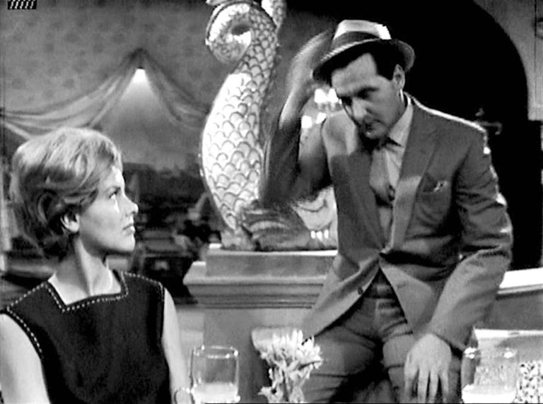 Cathy Gale assesses John Steed