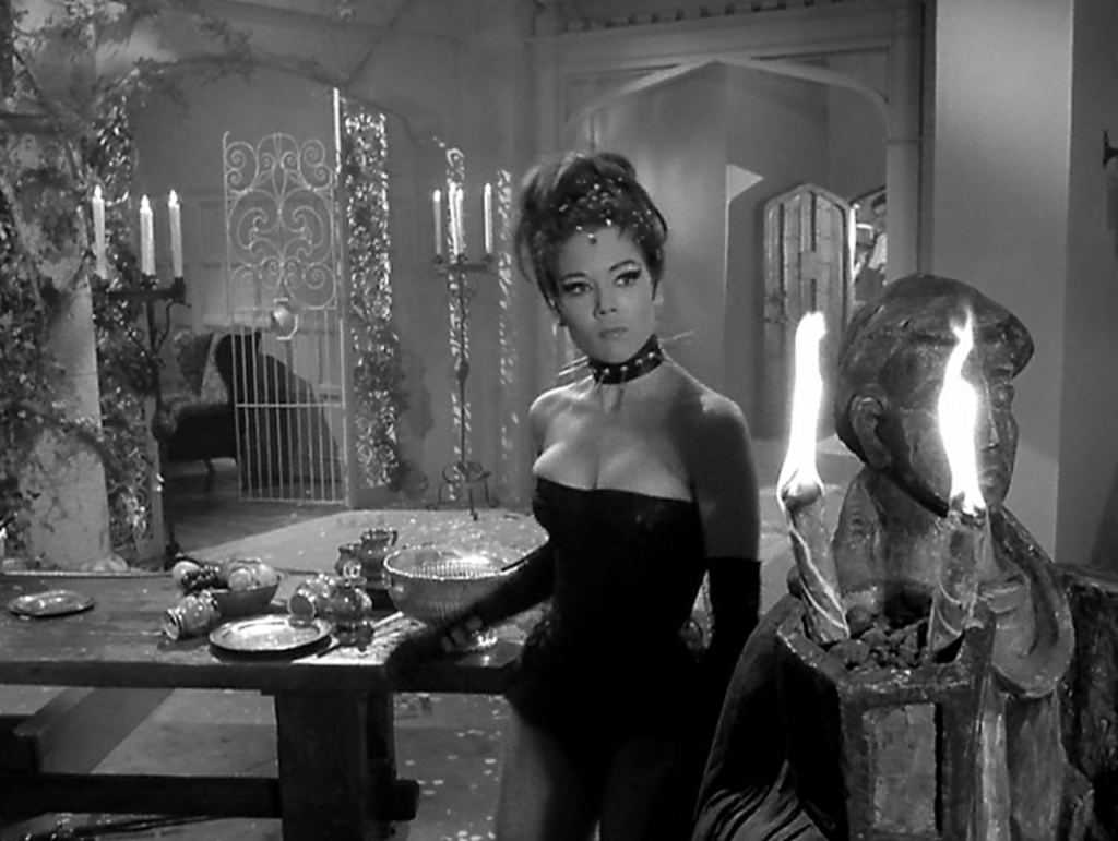 Emma Peel as the Queen of Sin
