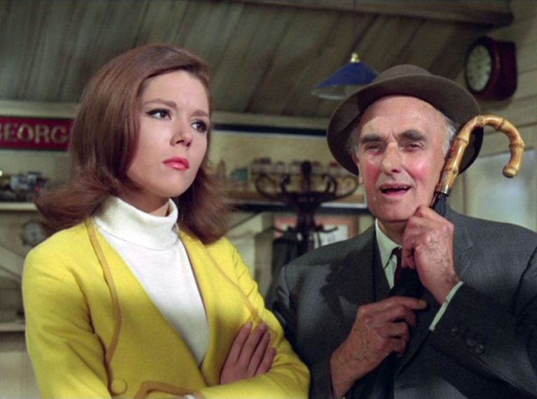 Diana Rigg and John Laurie