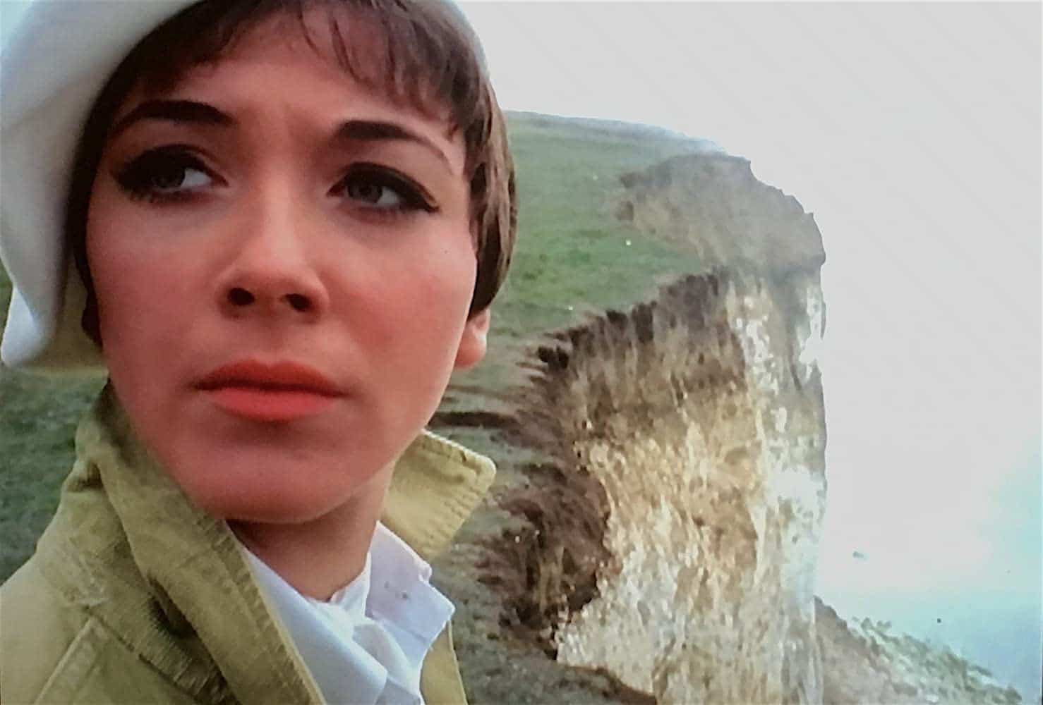 Tara King near a cliff edge