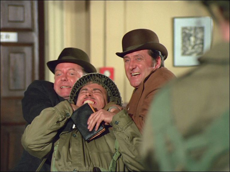 Peter Barkworth, Brian Blessed and Patrick Macnee