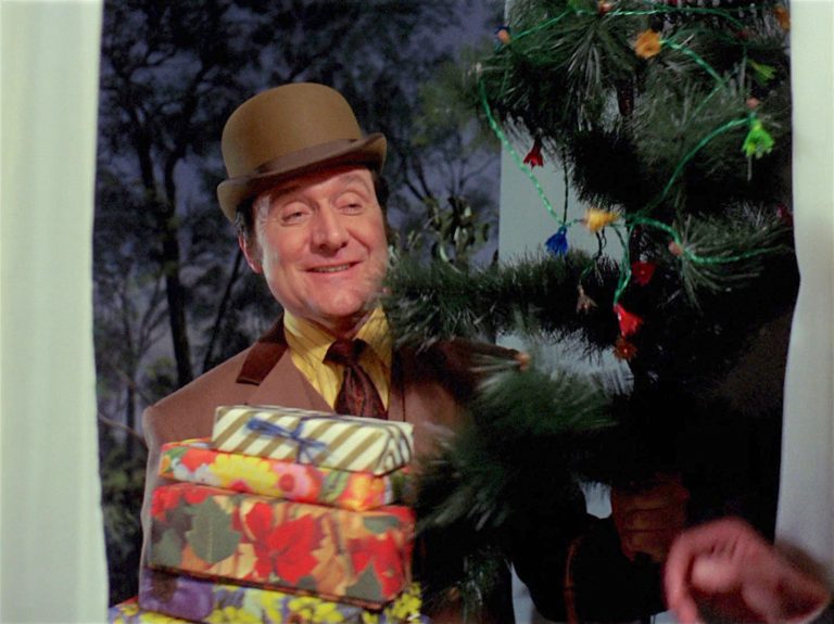 Steed arrives laden with gifts