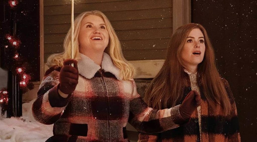 Eleanor and Mackenzie in the snow