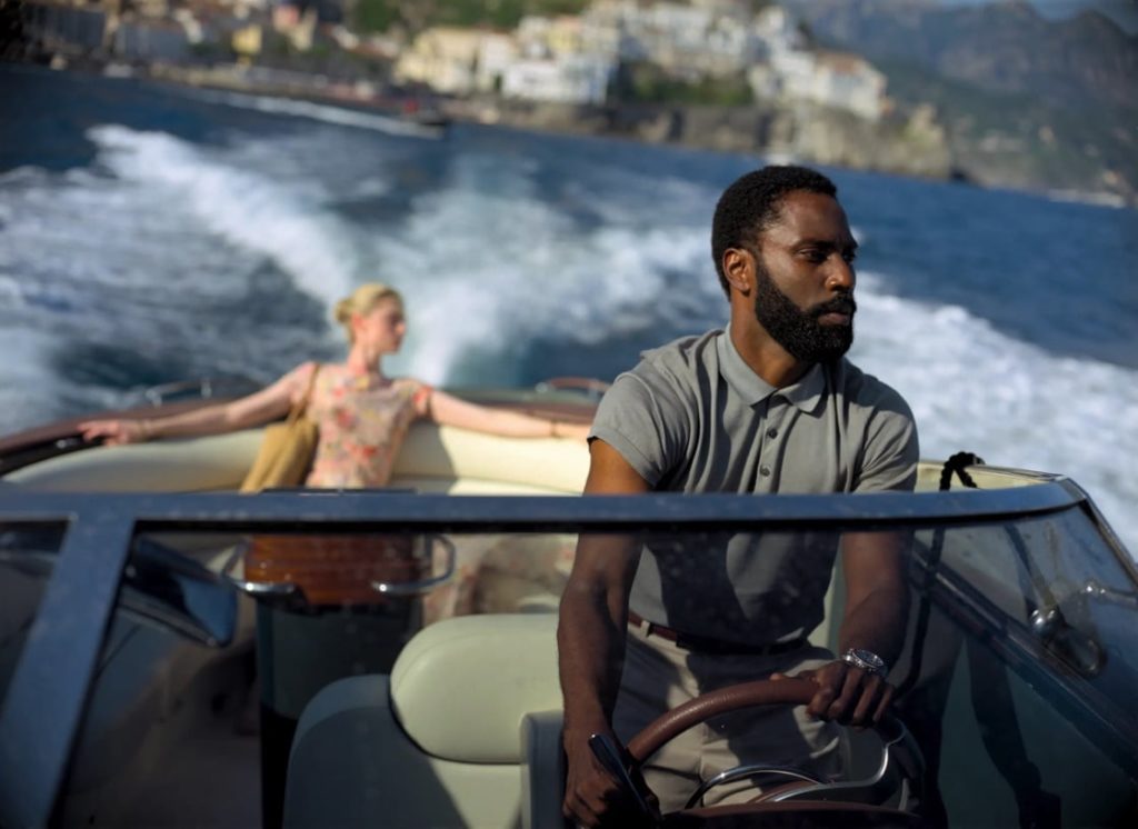 Elizabeth Debicki and John David Washington