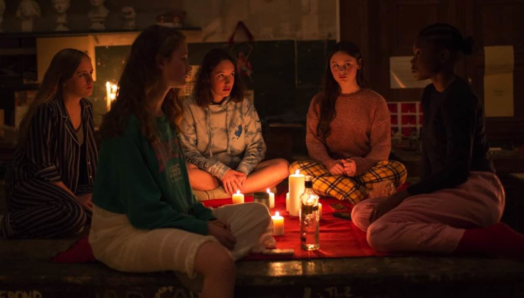 The girls have a midnight feast