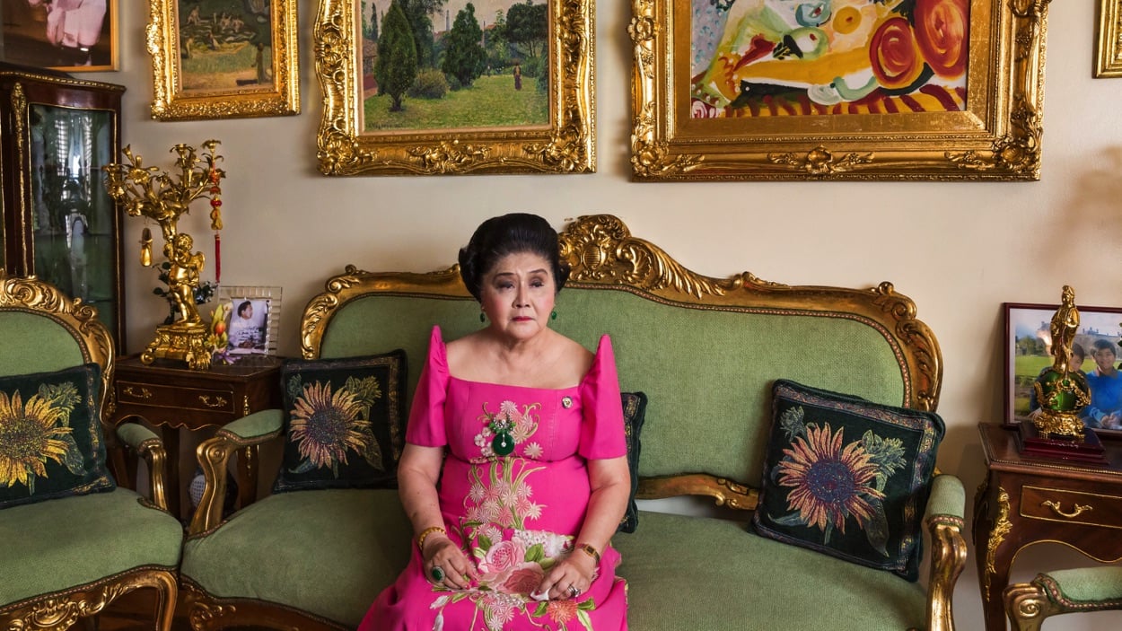 Imelda Marcos at home