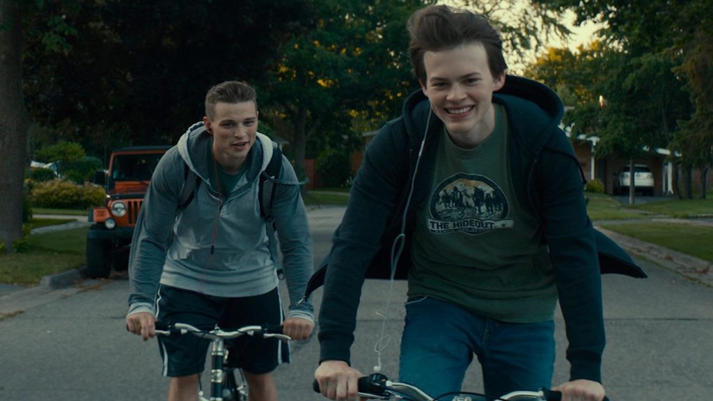 Ballas and Franky on bikes