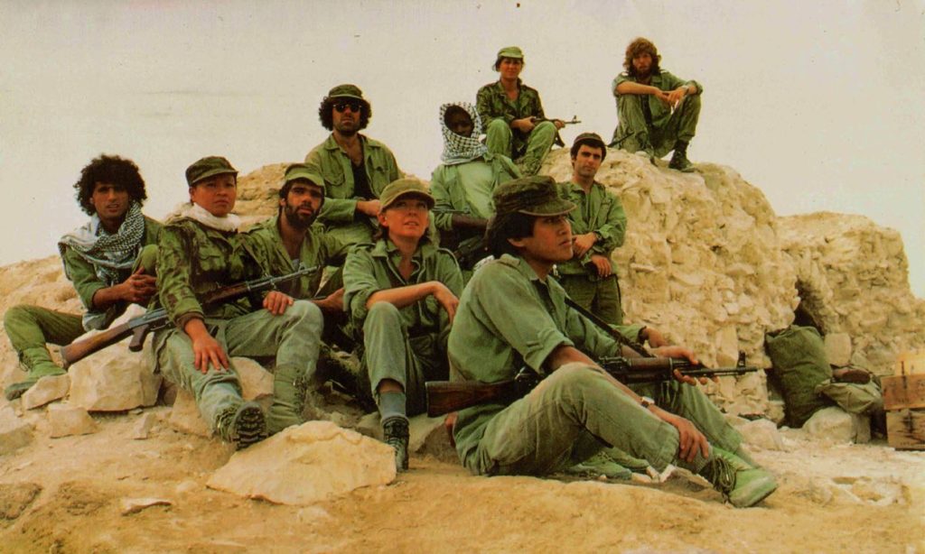 Charlie training with the Palestinians
