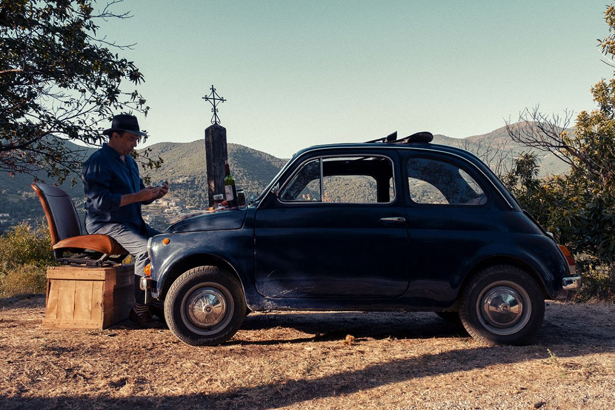 The Man by his Fiat 500