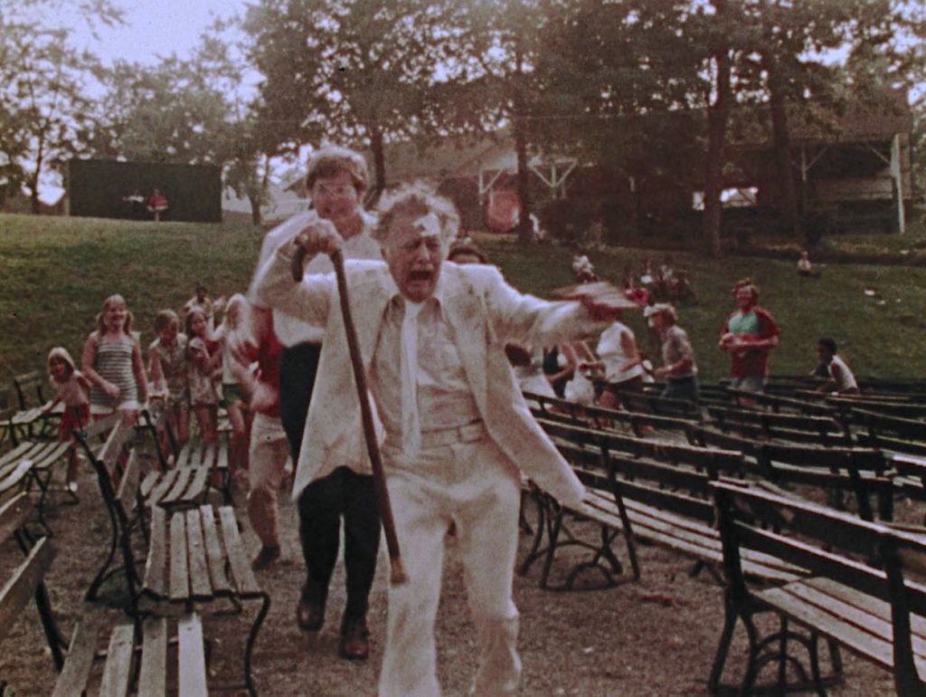 Lincoln Maazel being chased