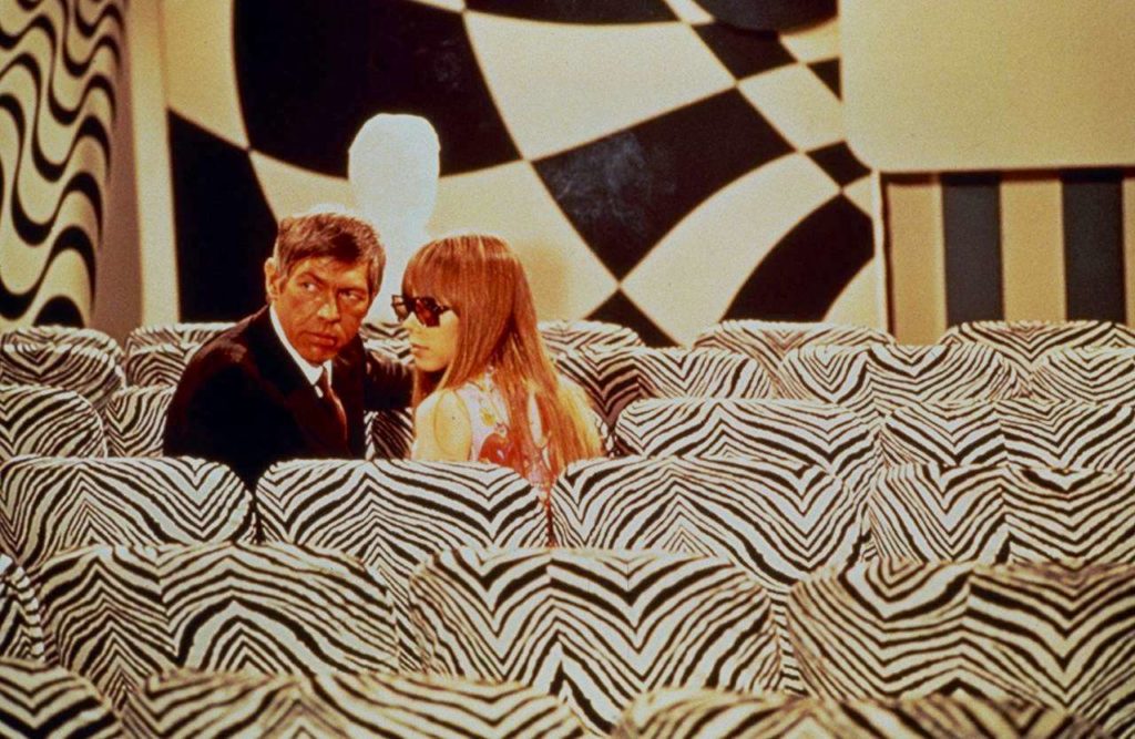 James Coburn and Joan Delaney