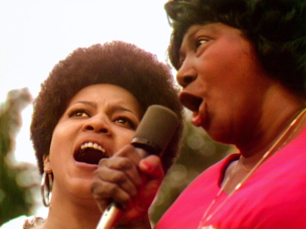 Mavis Staples and Mahalia Jackson