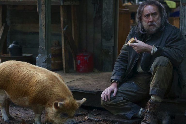 The pig and Nicolas Cage