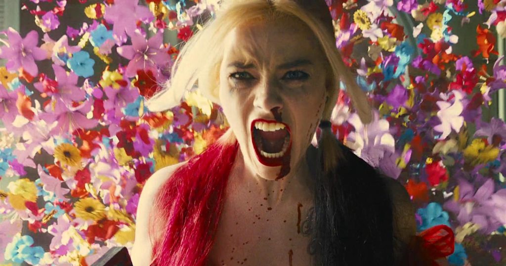 Harley Quinn screams