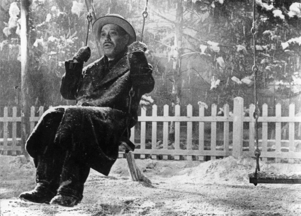 Watanabe on the swing in the snow