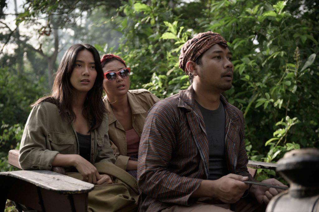 Maya and Dini arrive in the village