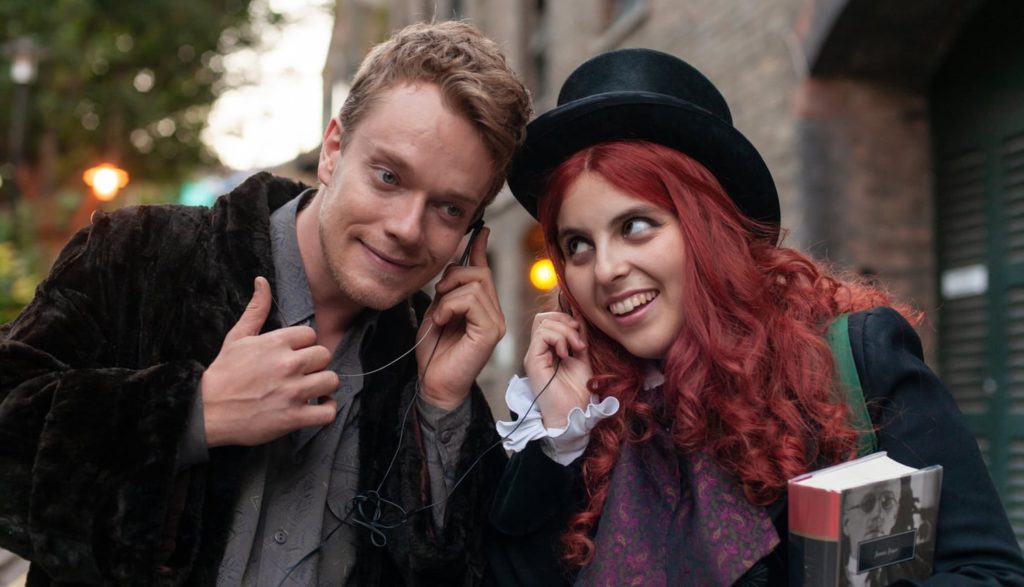 Rocker Jack Kite and Johanna share a Walkman