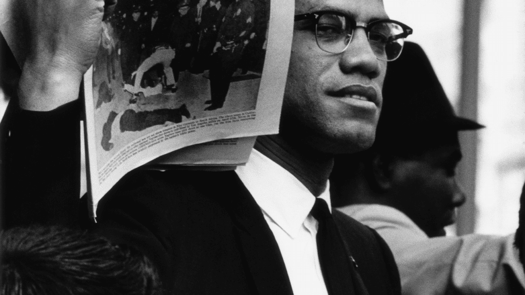 Parks's shot of Malcolm X