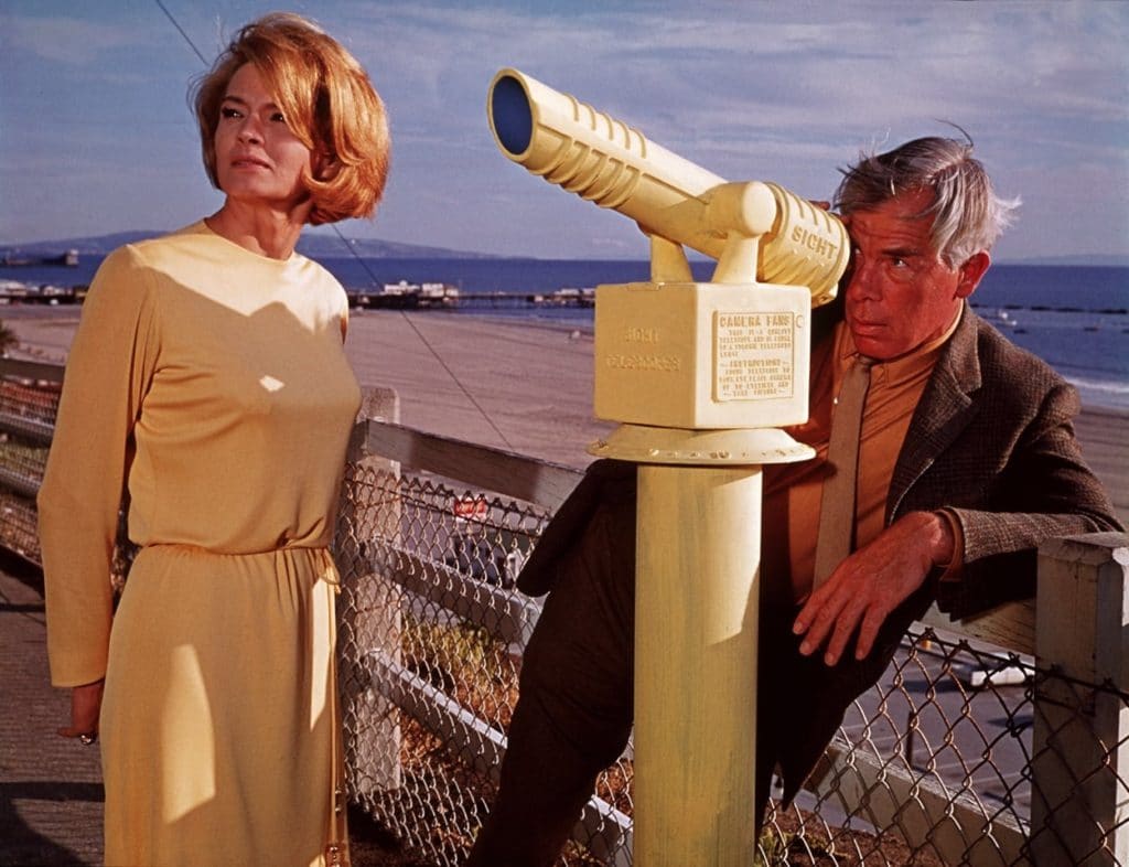 Angie Dickinson and Lee Marvin