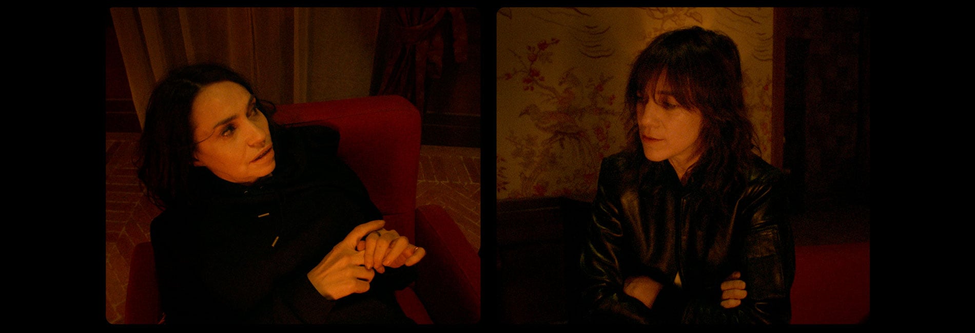 Béatrice Dalle and Charlotte Gainsbourg