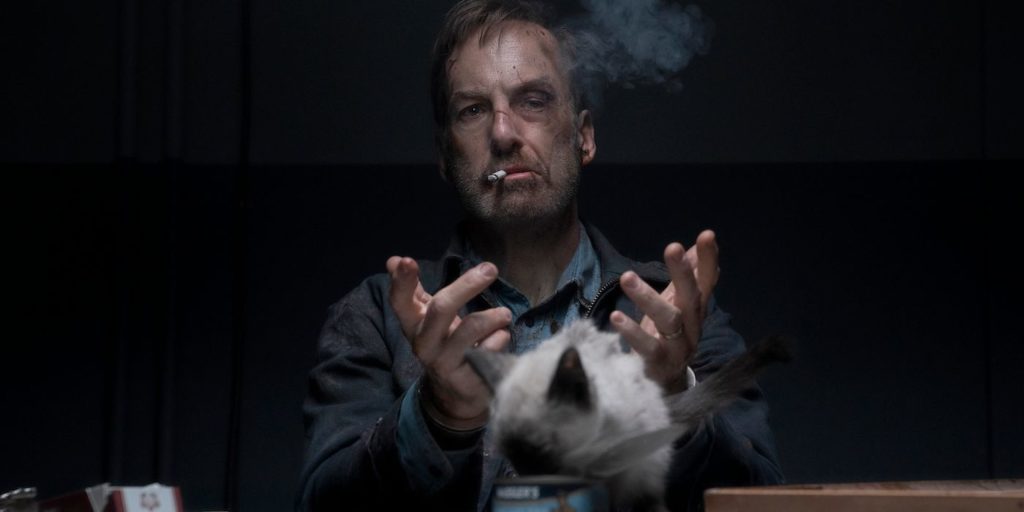 Bob Odenkirk with cat